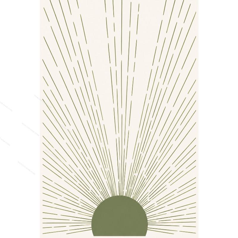 Sage Green Abstract Line Art Canvas Gallery Wall Prints Minimalist Geometric Leaf Face Wall Art Boho Neutral Modern Home Decor