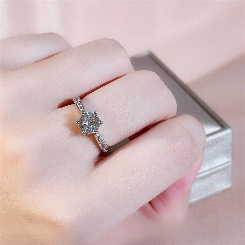 BELLA BOX Роскошное женское открытое кольцо с творческим цирконом, женские ювелирные изделия, серебряный подарок