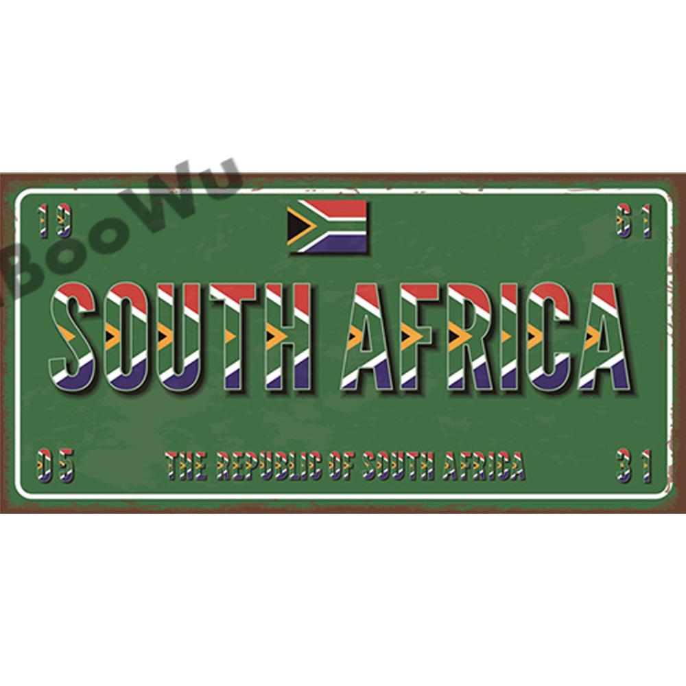 Африканские страны Название и Флаг Тарелка Плакат Винтажный Домашний Декор Ретро Металлические Жестяные Вывески Паб Автомобиль Гараж Настенное Искусство Декор
