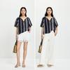 LILY Pure Cotton Embroidered Pullover Lace Shirt for Women