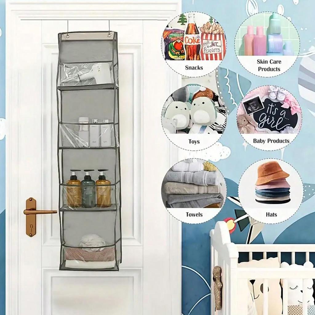 Multi-functional Fabric Hanging Bag for Behind the Door Multi-layer Storage Hanging Bag Miscellaneous Organizer Storage Hanging