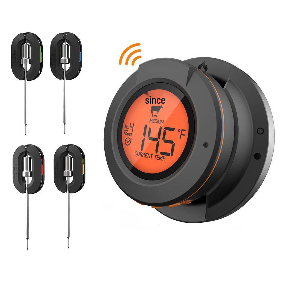 Bluetooth Беспроводной Термометр для Гриля, Устойчивый к Высоким Температурам, для Приготовления на Открытом Воздухе и BBQ
