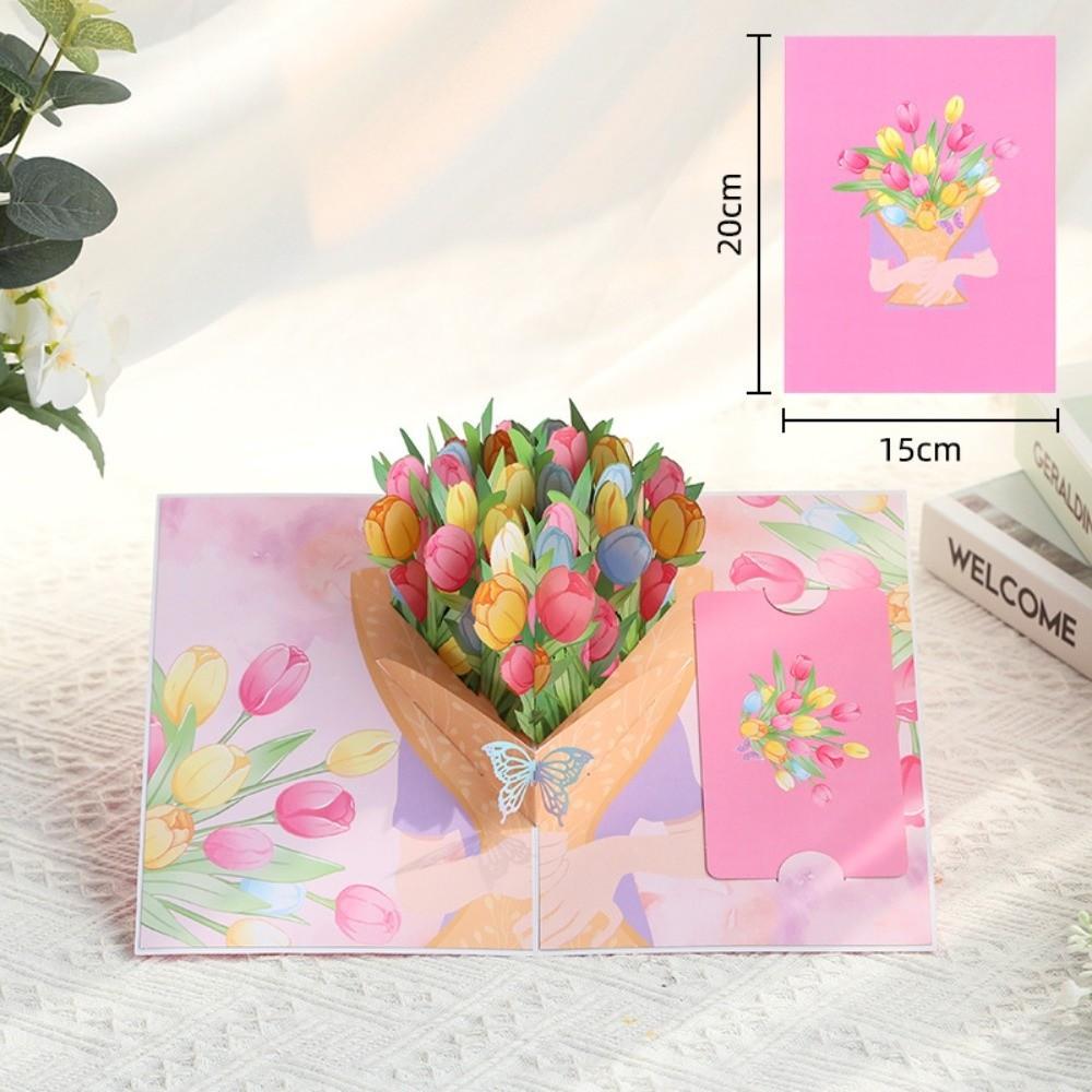 Anniversary Card Pop up Card 3D Post Card Birthday Cards for Valentine's Day Mother's Day