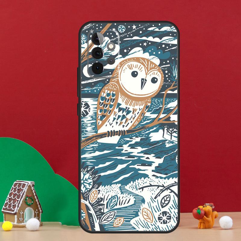Cute Owl Cartoon Case For Samsung Galaxy A56 A33 A13 A36 A23 A52 A32 A12 A54 A34 A14 A16 A53 A15 A35 A55 A17