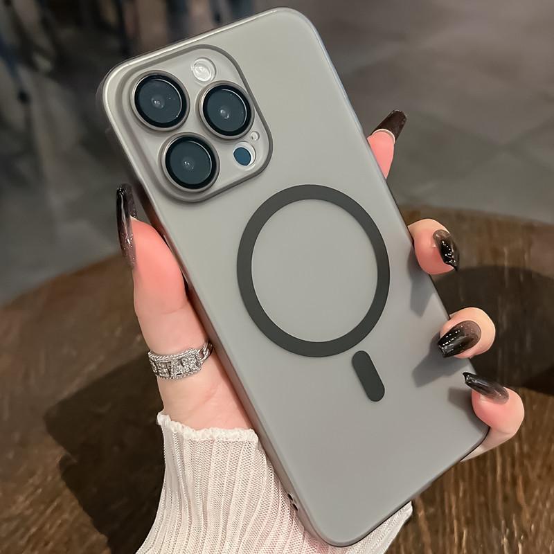 PC Полностью закрытый Жесткий чехол для iPhone 12/13/14/15/16 Pro Max - Матовый Магнитный Дизайн, Совместимый с Трансграничной Торговлей