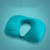 Дорожные подушки Надувная супер легкая портативная подушка для шеи U-образная автоматическая