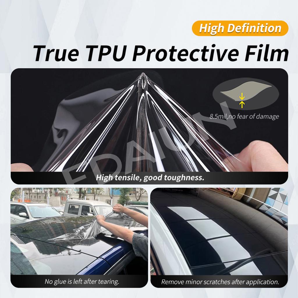 For Volkswagen ID7 2023 2024 2025 Sunroof TPU Protective Film Scratch Resistant Exterior Decoration Car Modification Accessories