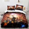 World of Warcraft Games Bedding Set Horde Banner Flag Printed Duvet Cover Set Pillowcase Twin Full Queen King Size Drop Shipping