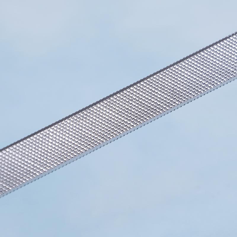 Металлическая пилка из нержавеющей стали для дизайна ногтей, двухсторонний инструмент для педикюра и маникюра