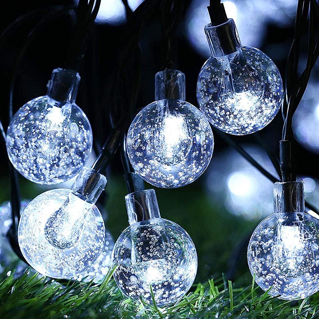 50/100 LED Crystal Ball Solar Outdoor Garland Garden String Lights Birthday Decoration