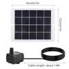 Solar Water Pump Kit Solar Fountain Pump for Bird Bath with 3W 5V Solar Panel 7 Nozzles Max. Water