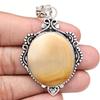 Pendant Wild Horse Jasper Gemstone Handmade Mother's Day Silver Jewelry 2.5"