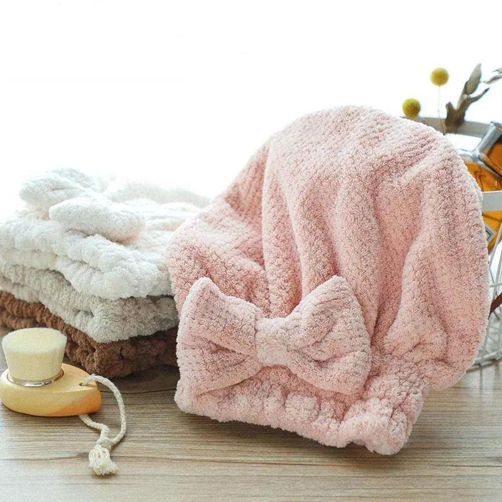 Absorbent Dry Hair Hat Thickening Head Scarf Bathroom Supplies Quick Drying Towel  Women