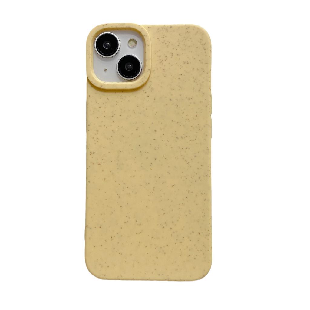 Simple Solid Color Wheat Shell Suitable for IPhone 16 Mobile Phone Case Apple 15 Protective Case