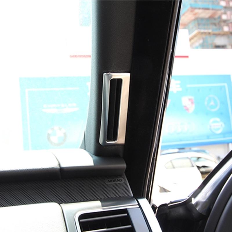 Для Land Rover Range Rover Sport 2014-ABS хромированная стойка AC вентиляционная розетка рамка крышка отделка наклейки автомобиль