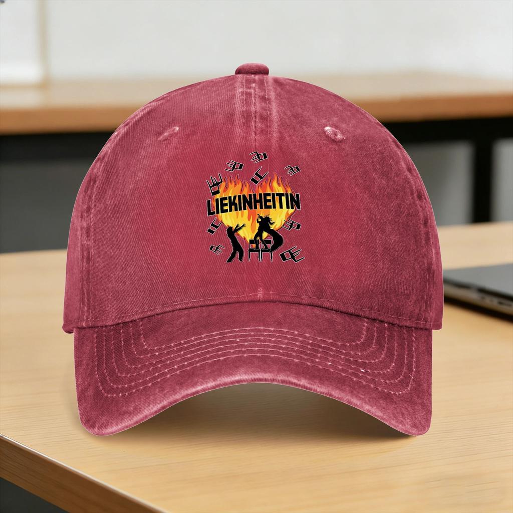 Washed Baseball Cap Liekinheitin Song Summer Hip Hop Hats For Funny Hunting Camping Sun Baseball Caps