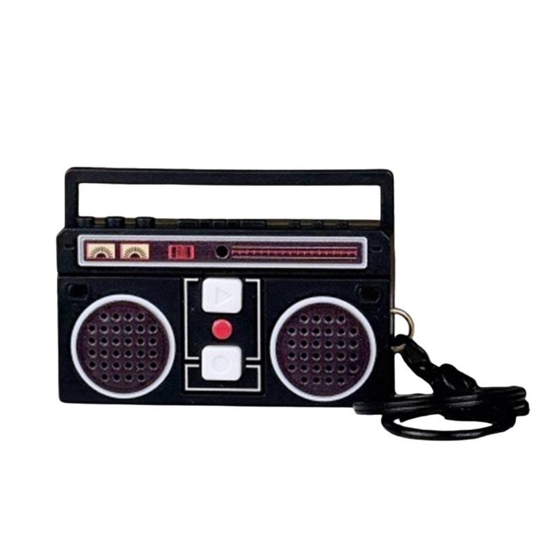 Миниатюрный диктофон-брелок, креативный брелок-магнитофон, портативный брелок-подвеска для рюкзака