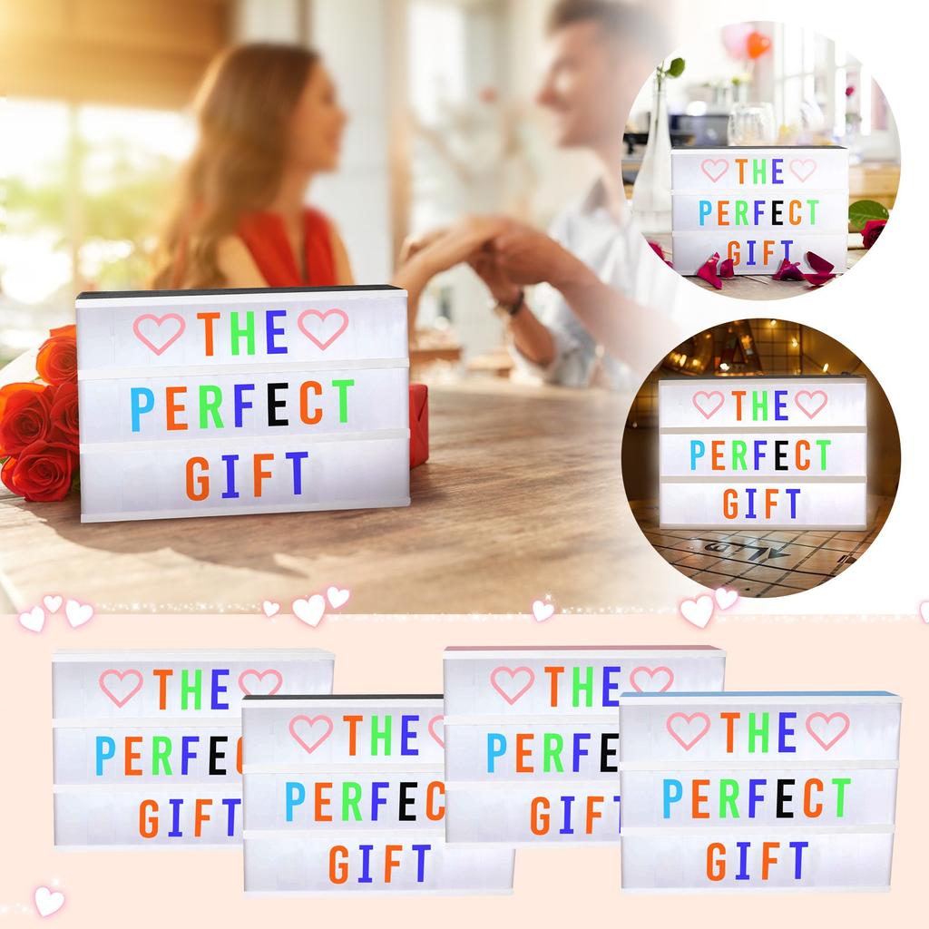 Light Box With Letters Led Light Box Kids Bedroom Decor Baby Shower Light Up Sign Letters Board Gifts For Boys And Children And Lovers