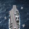 690 шт. Военная серия Китайский флот Авианосец Фуцзянь Детские игрушки-конструкторы Без коробки