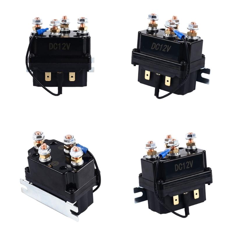 Universals 12V 250A Winch Remote Contactor Winch Relays Kits Practical Winch Control Solenoid Relays Control Box