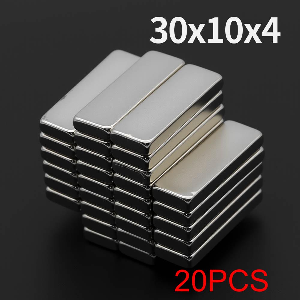 30x10x4 мм Мощный Неодимовый Магнит N35 NdfeB Постоянный Магнитный Блок Супер Сильные Магниты для Холодильника DIY