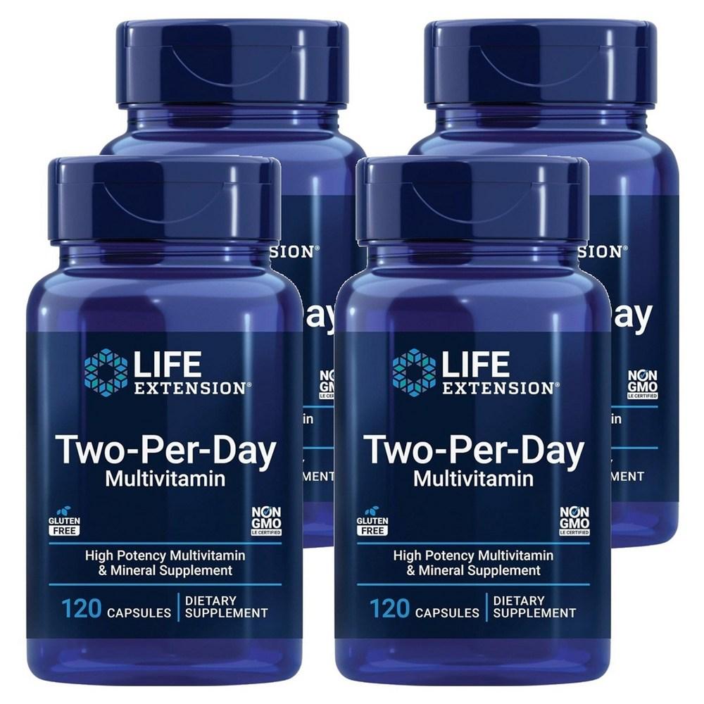 Life Extension Two-Per-Day Multivitamin Capsules 120 Tablets (4 pcs)