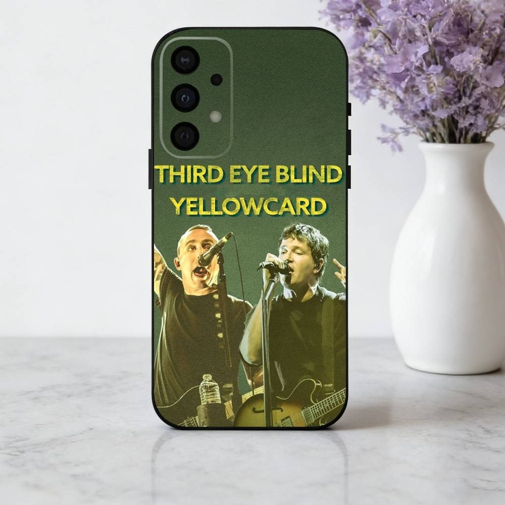 Чехол для телефона Rockin Y-Yellowcard Band для Samsung Galaxy A73, A72, A71, A70, A53, A52, A51, Другие Мягкий Черный Корпус