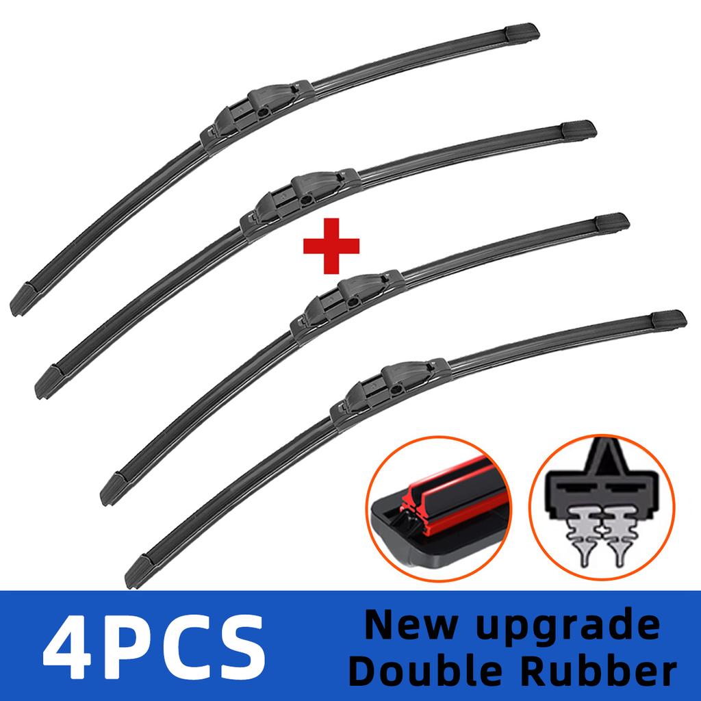 Wiper Blades for Volvo XC90 XC70 S80 2004-2016 Front Double Rubber Strip Wiper Blade Windshield Brushes Windscreen Window Accessories