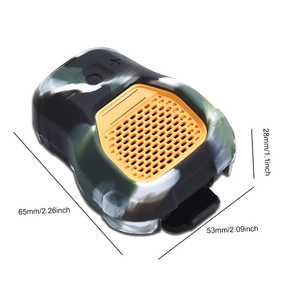 Silicone Case Anti-Drop Protective Case with Carrying Strap Portable Travel Skin Sleeve for Dewalt Jobsite Pro Wearable Speaker