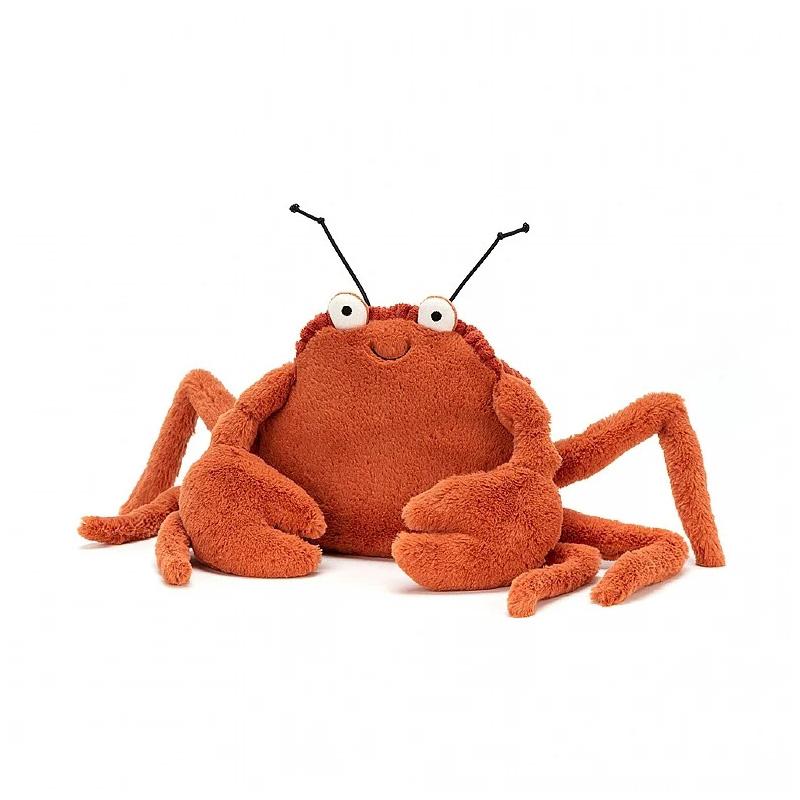 Jellycat Серия "Океан" Животное Краб Милая Кукла Плюшевая Кукла Высота 15 см/11 см