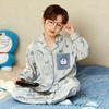 Детский хлопковый комплект пижамы с мультяшным принтом - Весна/Осень, Кардиган с лацканами, Длинный рукав для Маленьких Мальчиков