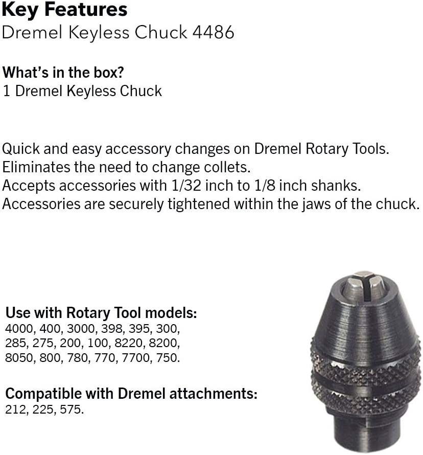 Dremel 4486 MultiPro черный Бесключевой патрон
