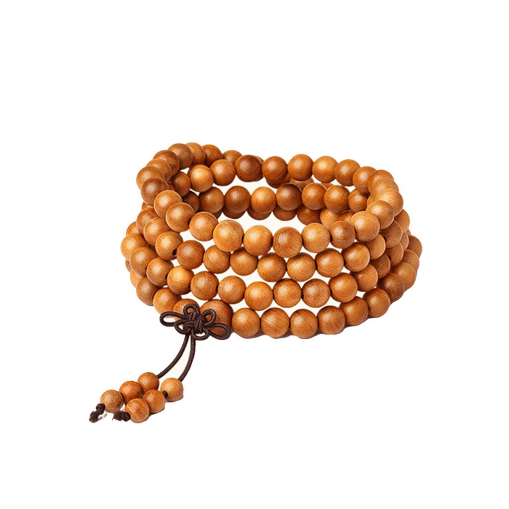 Mount Putuo Wild Peach Wood Prayer Beads, Car Accessories Auto Hanging Charm, Multi-Wrap Bracelet