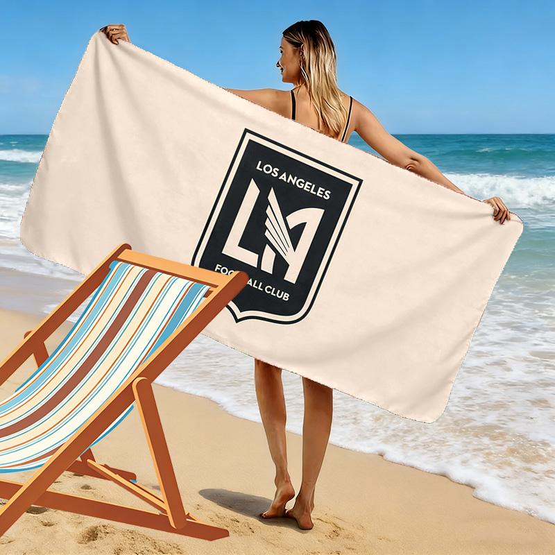 Los Angeles Football Club Print Beach Towel, Large Soft Quick Dry Towel for Beach Camping Swimming