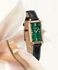 Lollalojeu Ms Lola Slender Dial Malachite Textured Women'S Leather Watch Set
