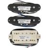 Musiclily Pro ST-60SE Staggered Alnico 5 Single-Coil Pickups and Humbucker HSS Neck, Middle, and Bridge Pickup Set for Strat Electric Guitars (Zebra)
