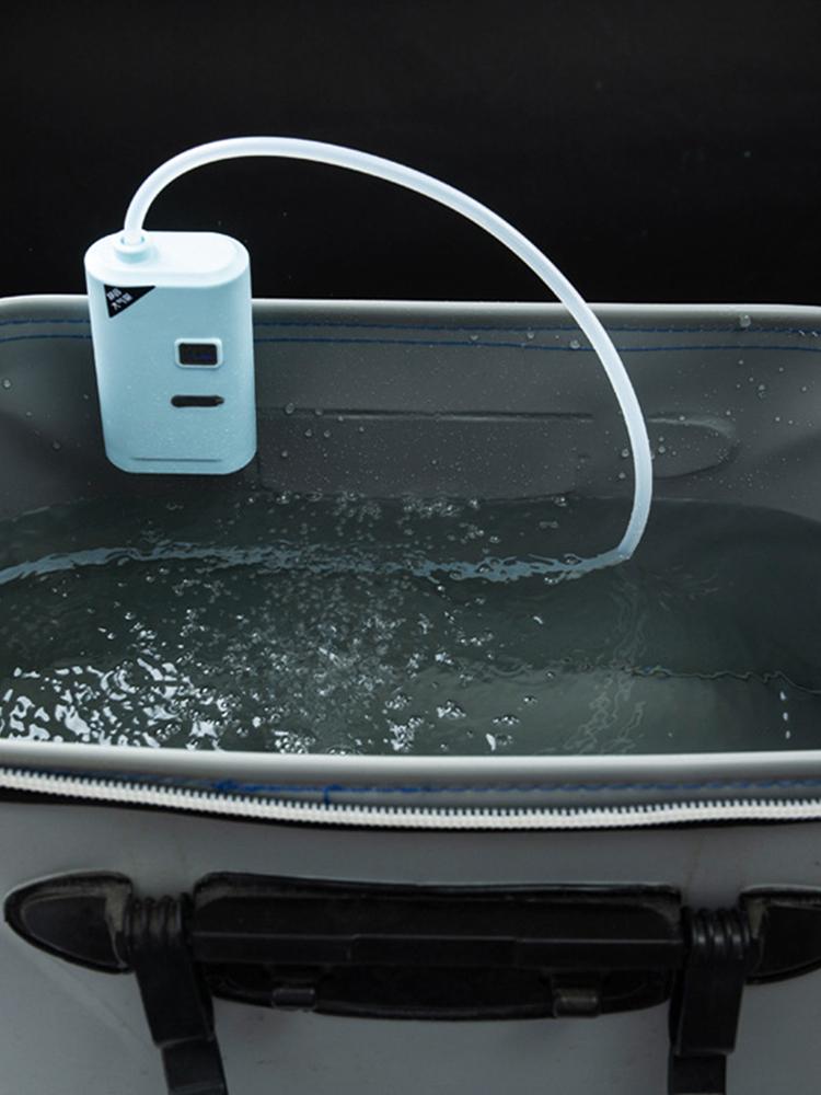 Aquarium Oxygen Pump USB Rechargeable Oxygenation Air Pump Ultra Quiet Air Bubbler Aerator Portable for Outdoor Fishing