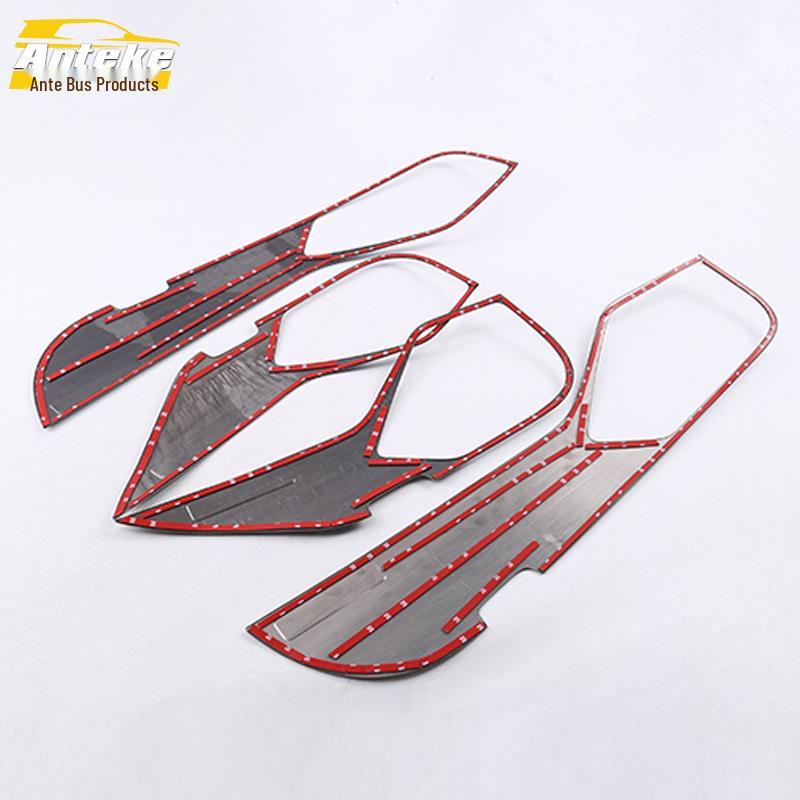 18 CC Накладка на порог автомобиля, подлокотник с пайетками и декоративная панель