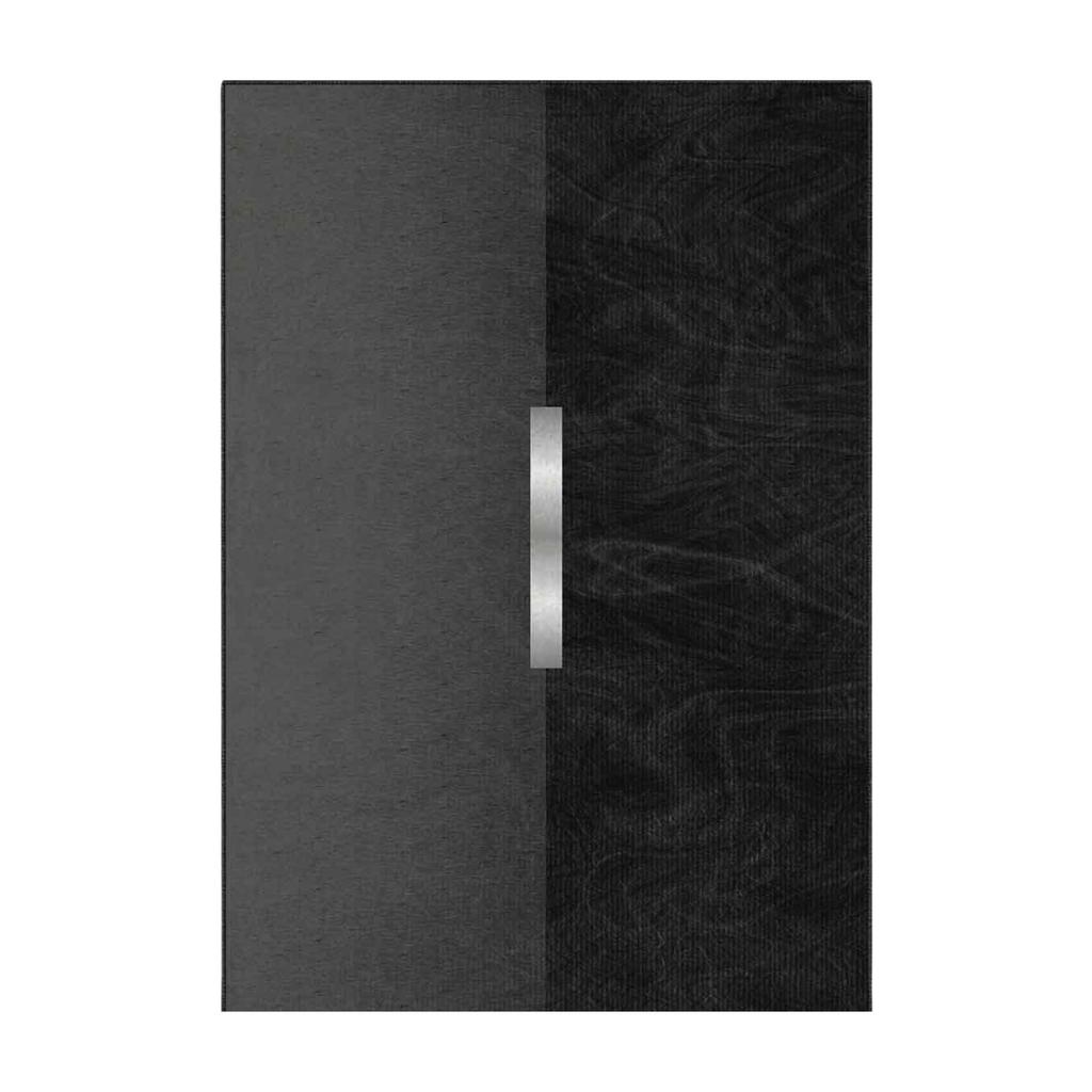 Черный Ковер с 3D Цифровой Печатью из Серебряной Линии, Нескользящий