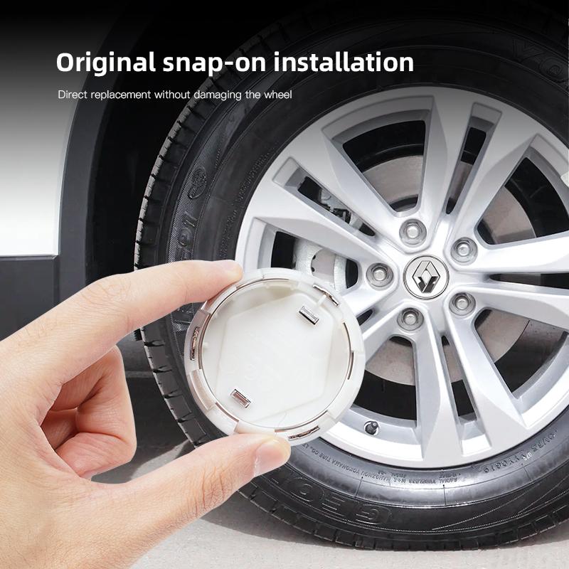 4Pcs 56mm Car Hub Cap Wheel Center Hub Accessories For Renault Clio Sandero Captur Megane R5 4 E-tech Scenic Austral Rafale QM6