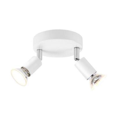 Plafonnier 2 Spots NETTLIFE Nettlife Rond GU10 Orientable 350°