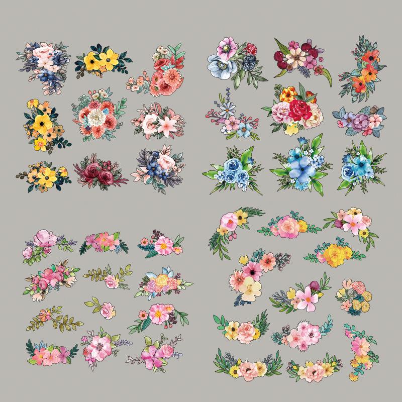 Новая полностраничная термонаклейка с изображением цветов и бабочек