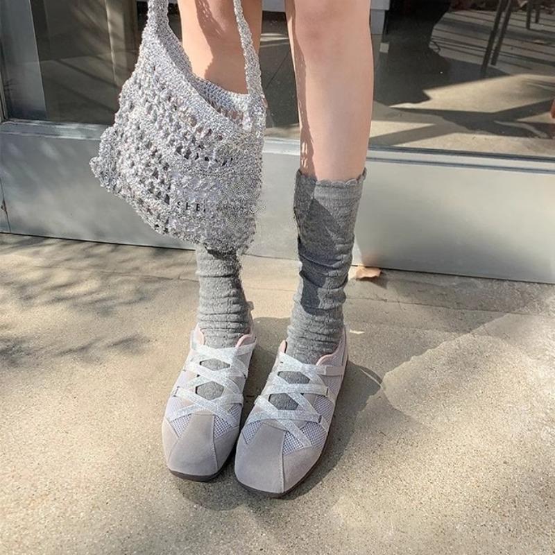 Новые женские повседневные туфли из мягкой кожи на толстой подошве, нишевая обувь для танцев и спорта