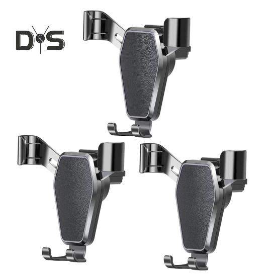 Car Phone Holder with Automatic Locking Arm Slot Air Vent Mount Stand for 4-7 Inch Smartphones Dashboard Cradle for All Smartphones