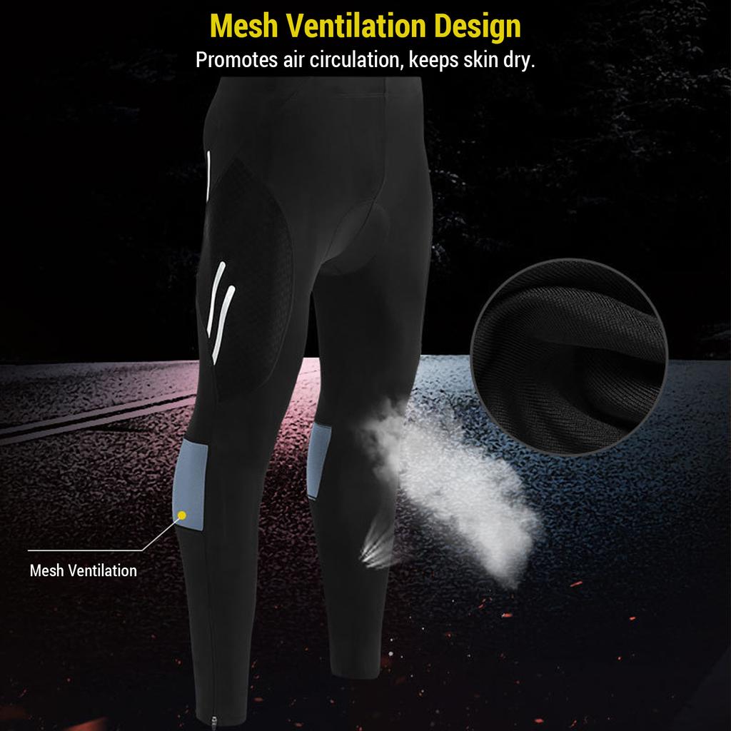 Riding Pants Men"s Mountain Bike Pants with 3D Silicone Cushion Reflective Breathable Gradient