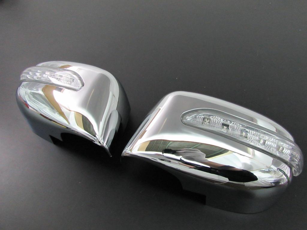 BRIGHTZ Cube Cubic Z11 Series Chrome Door Mirror Covers with LED Turn Signals 342 [MIR-SID-148]
