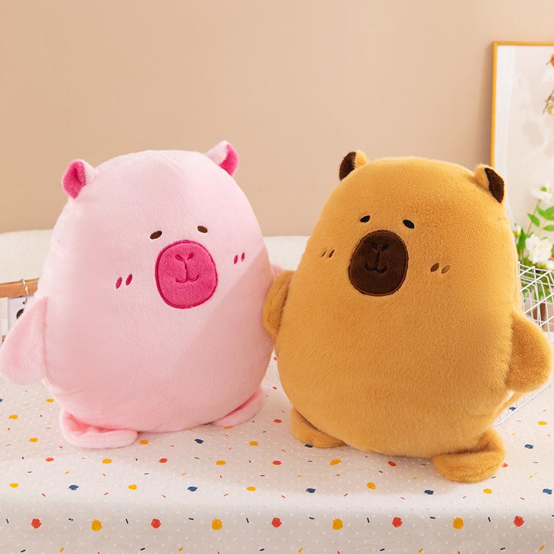 Capybara Plush Toy Kapibara Winter Hand Warmer Throw Pillow Student Antifreeze Ugly Cute Doll Female Hand Warmer