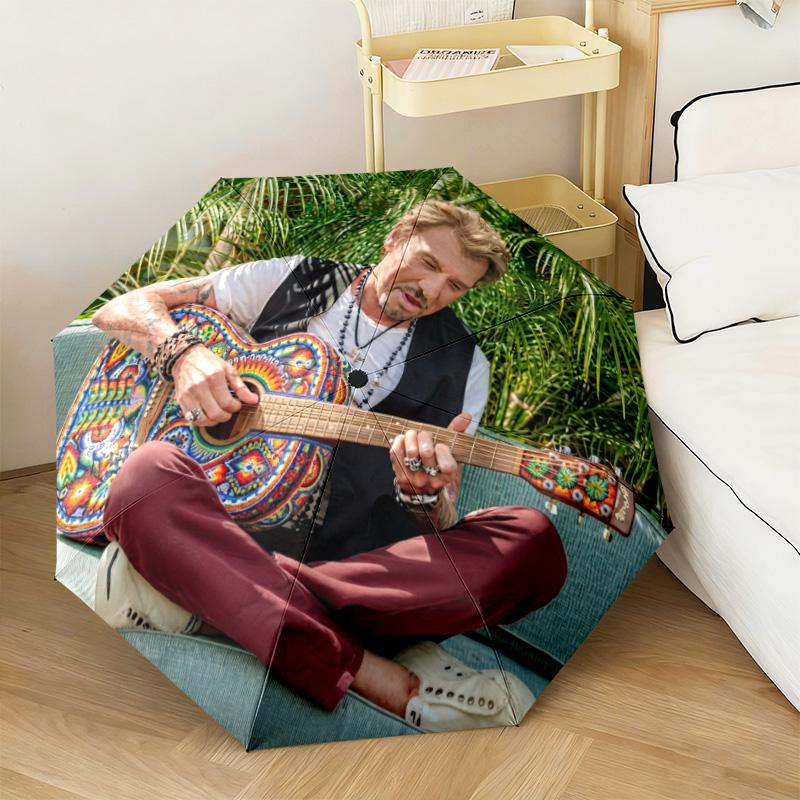 French legendary rock singer and actor Johnny Hallyday umbrella is suitable for all seasons, including home travel and outdoor activities Y19