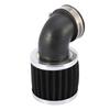 Universal 45mm Inlet Dia 90 Degree Bend Clamp-on Motorcycle Air Intake Filter