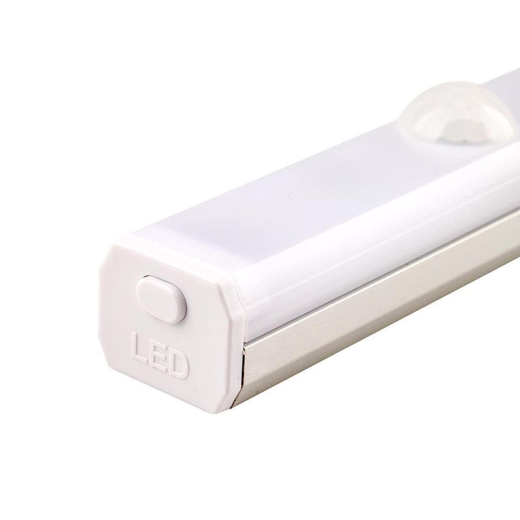 PIR Motion Sensor LED Night Light Dimmable Rechargeable Wireless Bedroom Cabinet Lamp Closet Room Aisle Tube Bar Detector Bulb